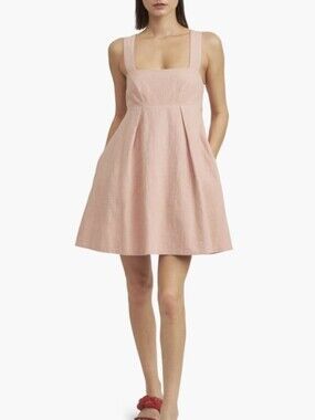 En Saison Macy Linen Mini Dress Sz Small